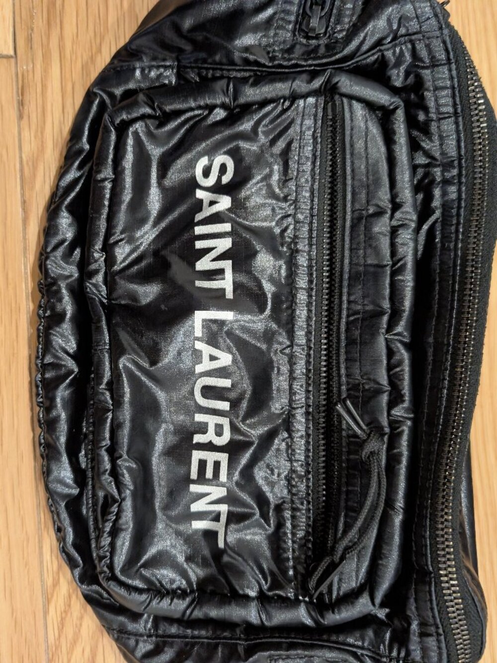 Saint Laurent YSL Nuxx Nylon Belt Bag - Black